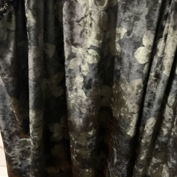 Vintage Dressy Racerback Hi Lo Tank Floral Oversized Size Large - Picture 8 of 9